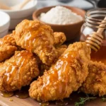 Golden Buttermilk Fried Chicken Drizzled with Honey 2 golden buttermilk chicken