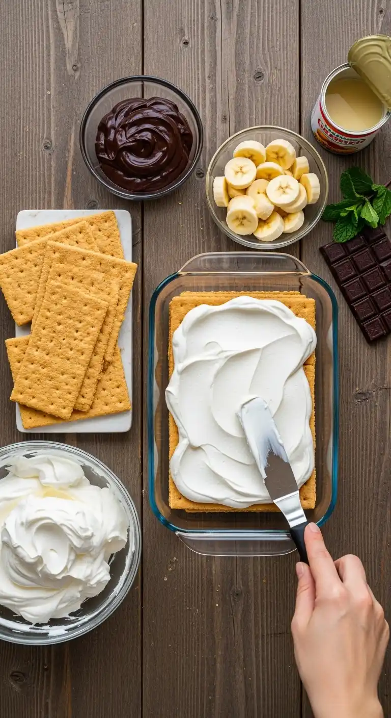 Graham Cracker Icebox Cake (Not Really Cake, Still Amazing) 3 graham cracker icebox cake 2