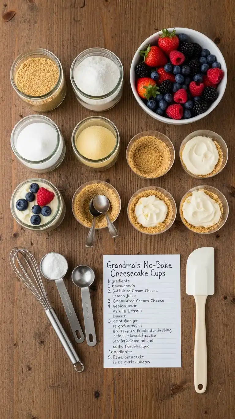 Quick & Easy No-Bake Cheesecake Cups Like Grandma Made 3 grandmas no bake cheesecake cups3