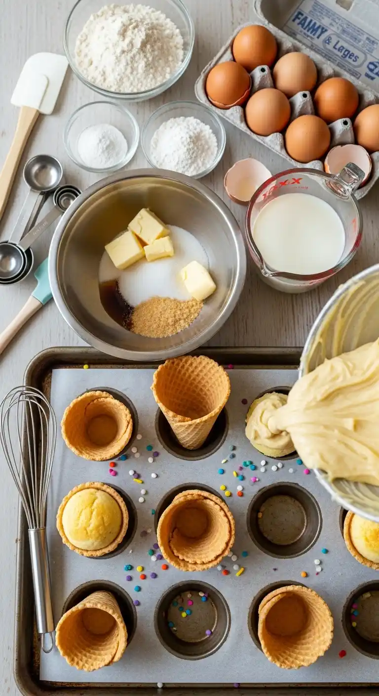Ice Cream Cone Cupcakes: The Fun Party Dessert Mashup 3 ice cream cone cupcakes2