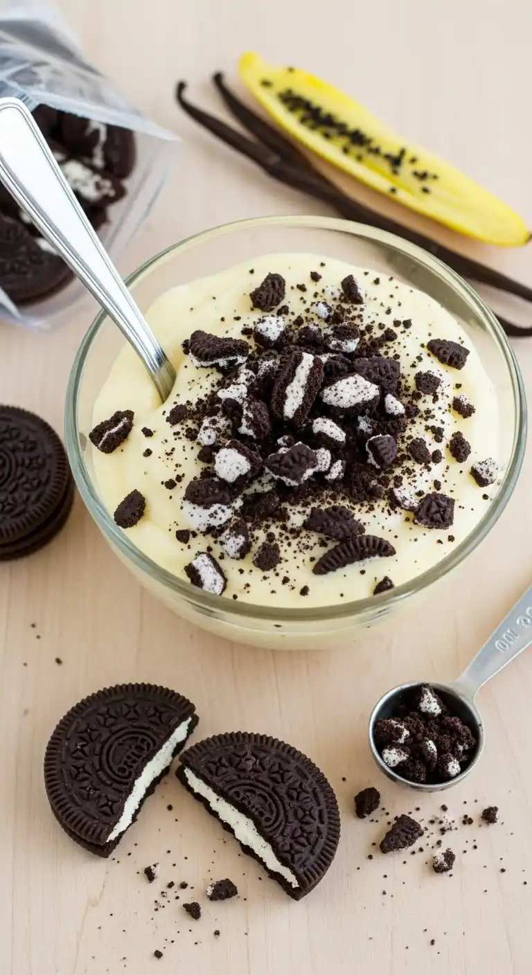 Easy Vanilla Pudding with Cookies—No Baking Needed 3 instant vanilla pudding 2