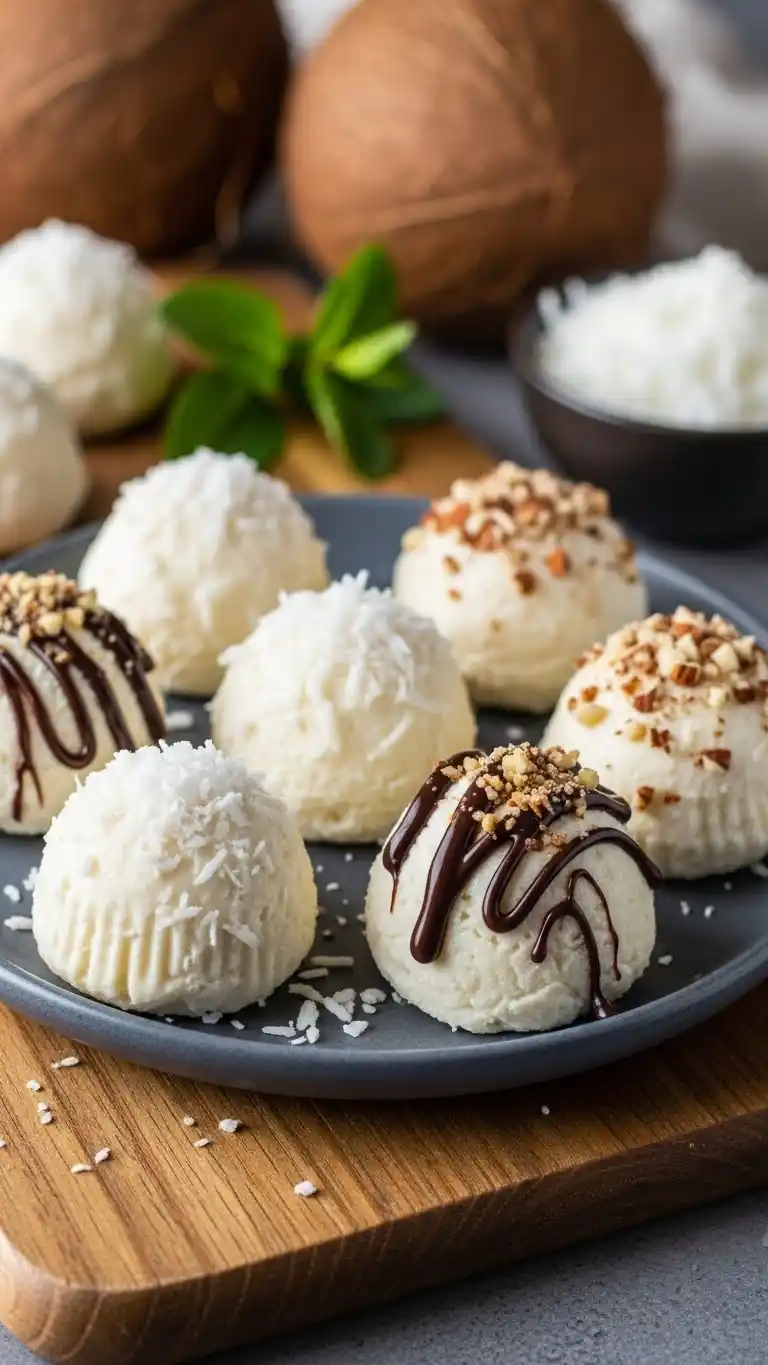 Keto Coconut Cream Fat Bombs (No-Bake & Creamy) 4 keto coconut cream fat bombs