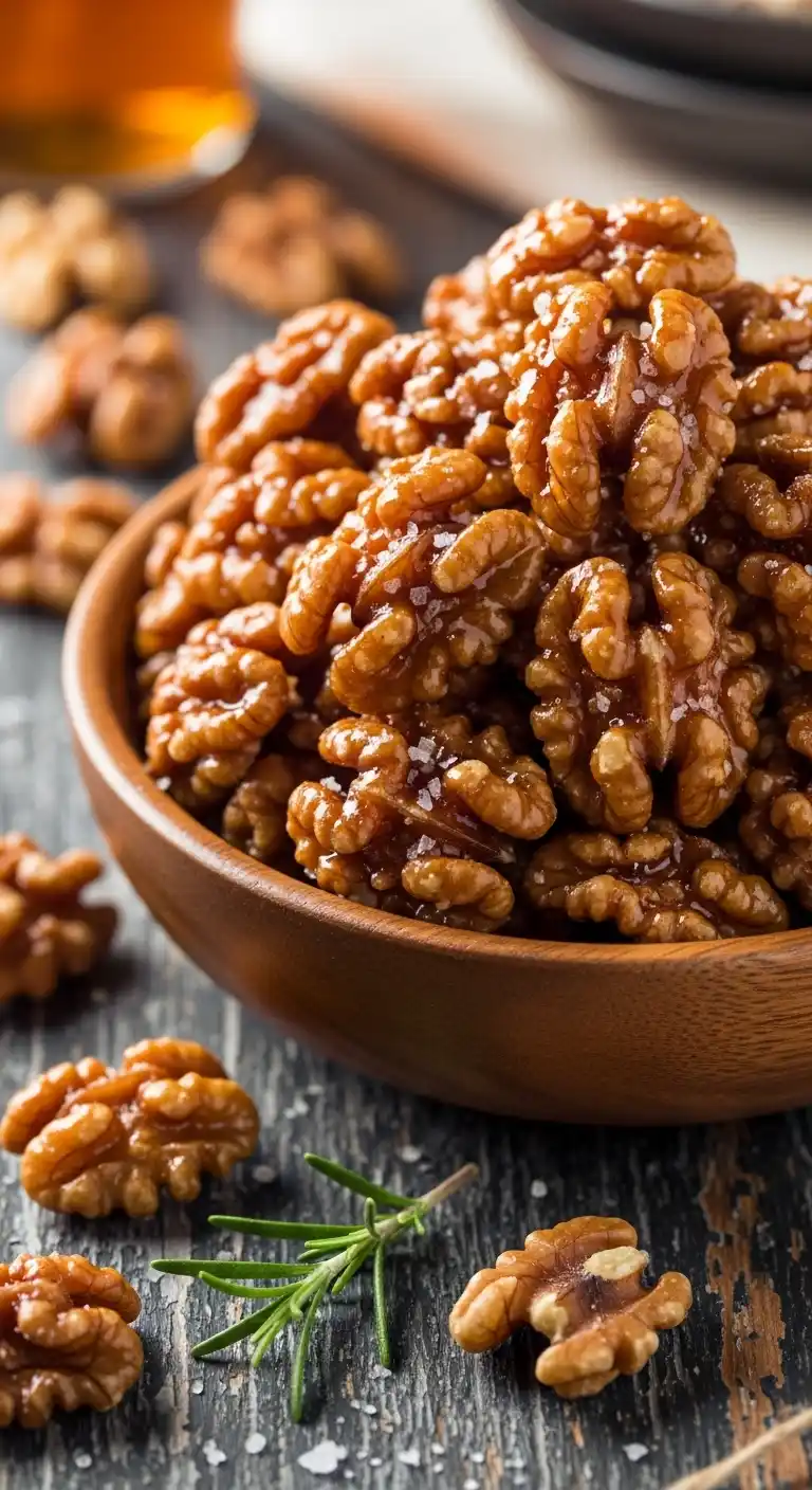 Maple Glazed Walnuts – Sweet, Crunchy, Addictive Snack 4 maple glazed walnuts 3