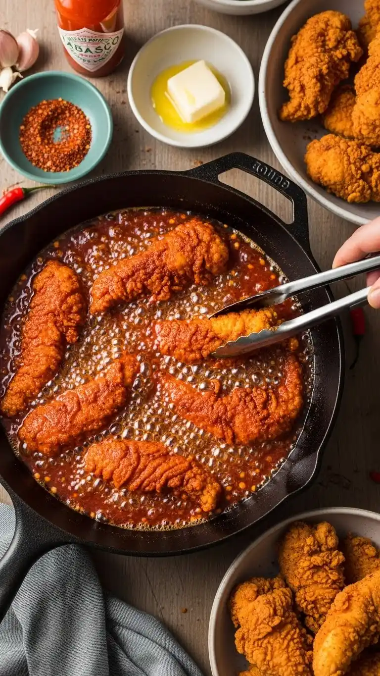 Spicy Nashville Hot Chicken Tenders Everyone Will Love 3 nashville hot chicken tenders2