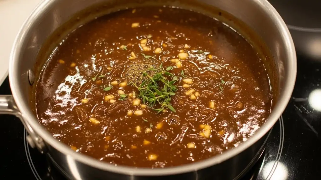 Why This Savory Garlic Onion Beef Gravy Will Ruin All Other Gravies for You 3 onion garlic beef gravy2