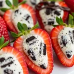 No-Bake Oreo Cheesecake Stuffed Strawberries 2 oreo cheesecake stuffed strawberries