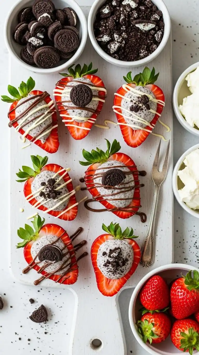 No-Bake Oreo Cheesecake Stuffed Strawberries 3 oreo cheesecake stuffed strawberries00