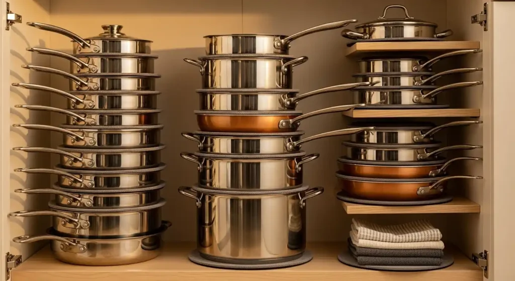 How Many Pots and Pans Do I Need? The Ultimate Guide for Every Kitchen 5 pans storage
