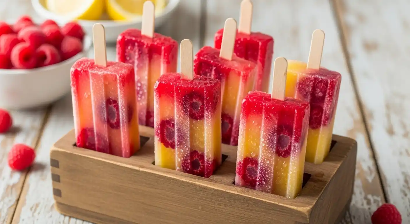 Popsicle Raspberry Lemonade Ice Blocks Raspberry Lemonade Popsicles: Tart, Sweet & Refreshing