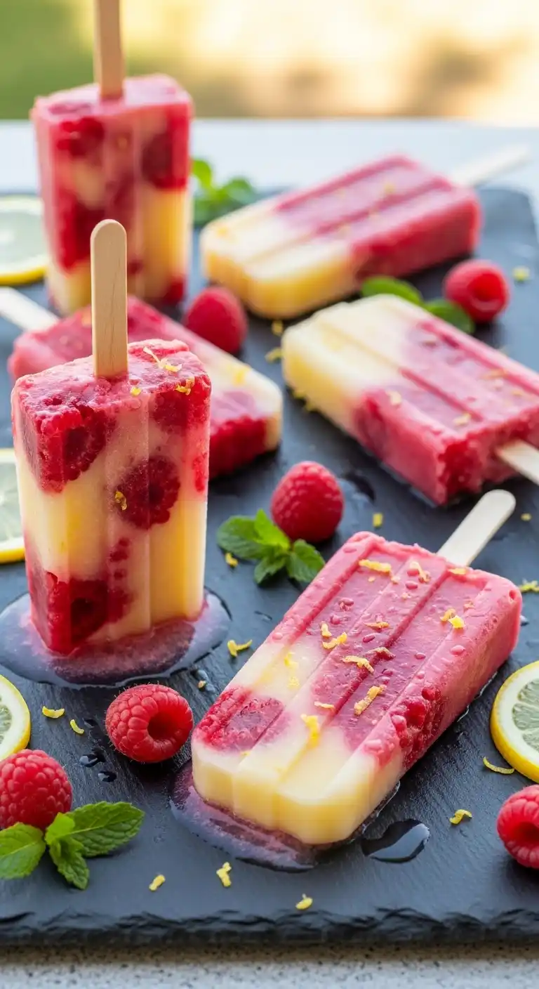 Raspberry Lemonade Popsicles: Tart, Sweet & Refreshing 4 raspberry lemonade popsicles 2