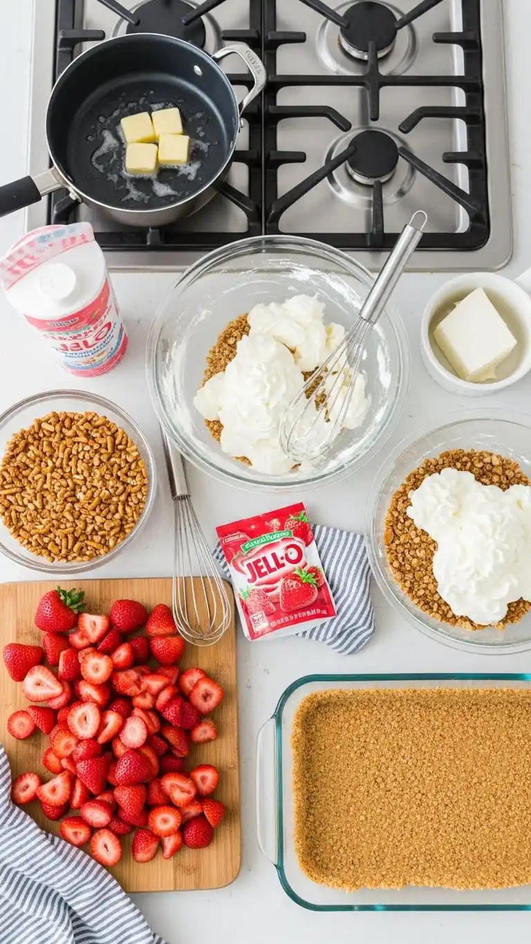 Easy Strawberry Pretzel Salad Recipe 3 strawberry pretzel salad2