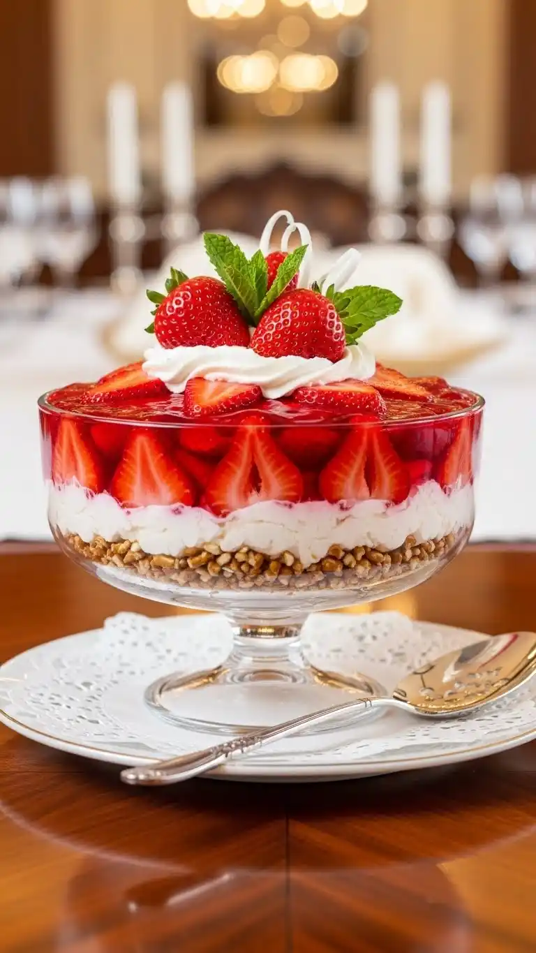 Easy Strawberry Pretzel Salad Recipe 4 strawberry pretzel salad3