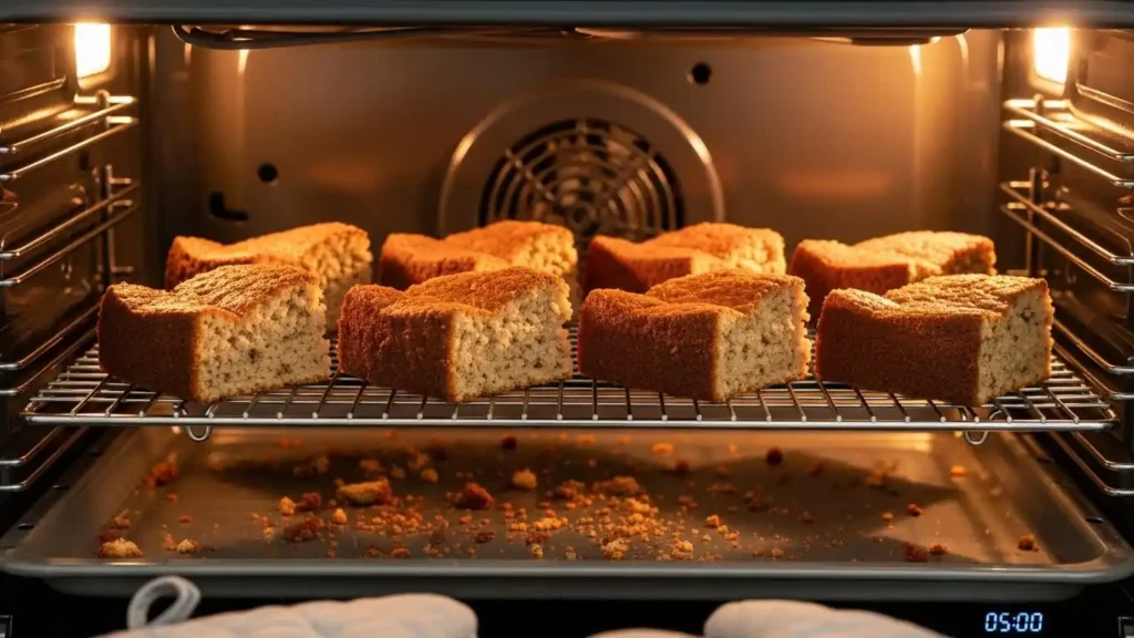 How to Fix a Too Moist Cake—Yes, That’s a Real Problem 2 toast slices into oven