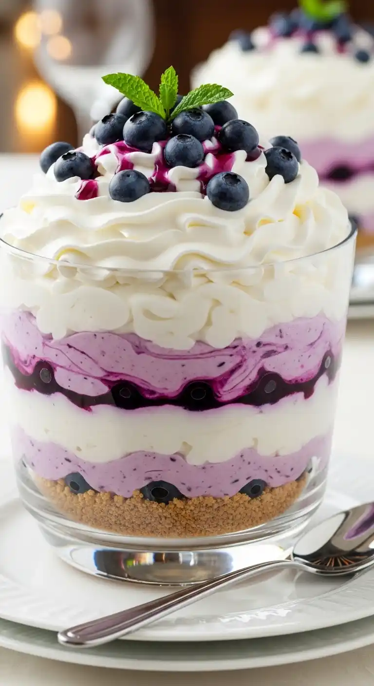 Classic Blueberry Yum Yum with Cool Whip Layers 4 Blueberry Yum Yum 3