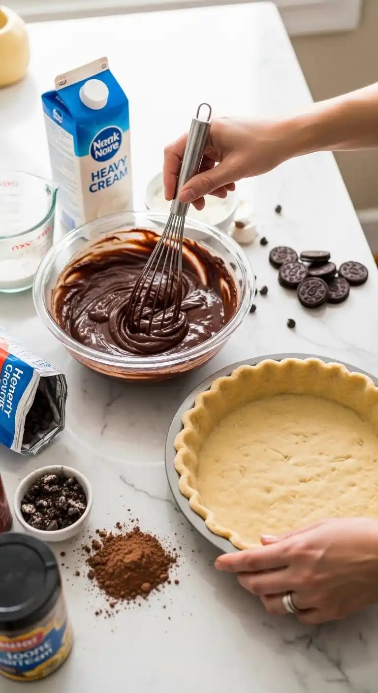 Easy Chocolate Pudding Pie You’ll Make Again & Again 3 Chocolate pudding pie 3