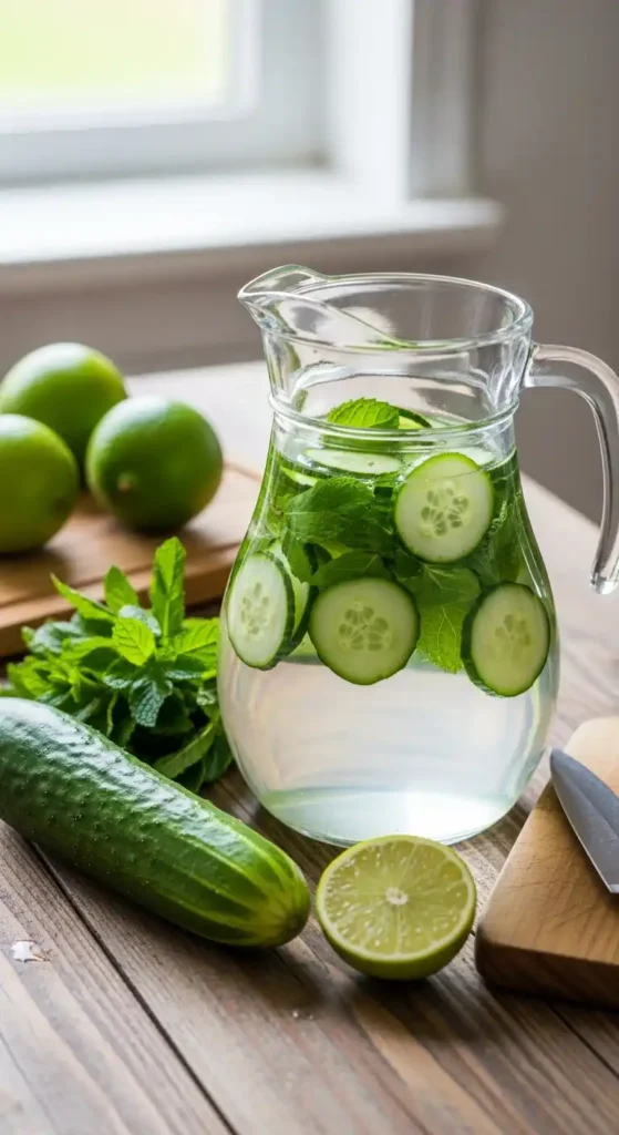 Cucumber Mint Detox Water Recipe: Spa-Worthy Hydration You’Ll Love 3 Cucumber Mint Detox Water ingredients