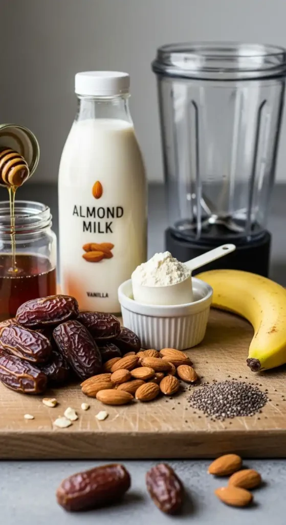 Date and Almond Energy Shake: Morning Fuel Magic 3 Date and Almond Energy Shake1