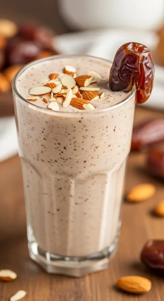 Date and Almond Energy Shake: Morning Fuel Magic 4 Date and Almond Shake