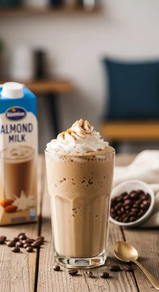 Iced Coffee Smoothie with Almond Milk: Morning Brightness 4 Iced Coffee Smoothie with Almond Milk2