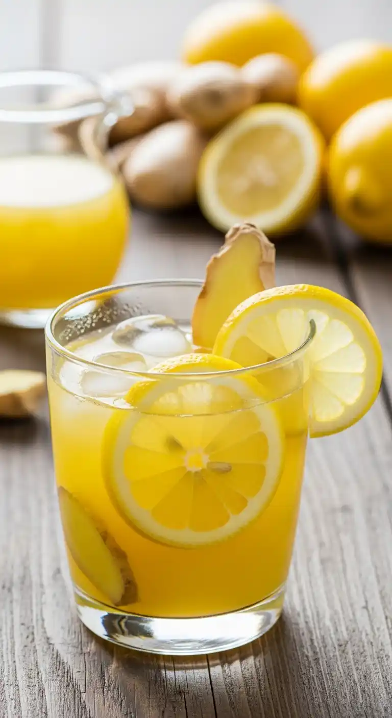 20 Fat-Burning Healthy Smoothie Recipes 3 Lemon Ginger Juice2