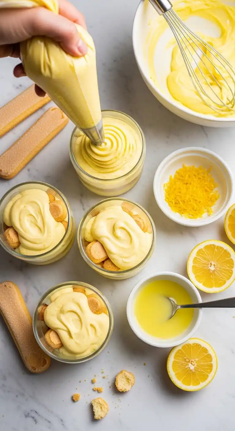 Lemon Tiramisu Cups with Bright Zesty Cream 3 Lemon Tiramisu Cups with Zesty Cream 2