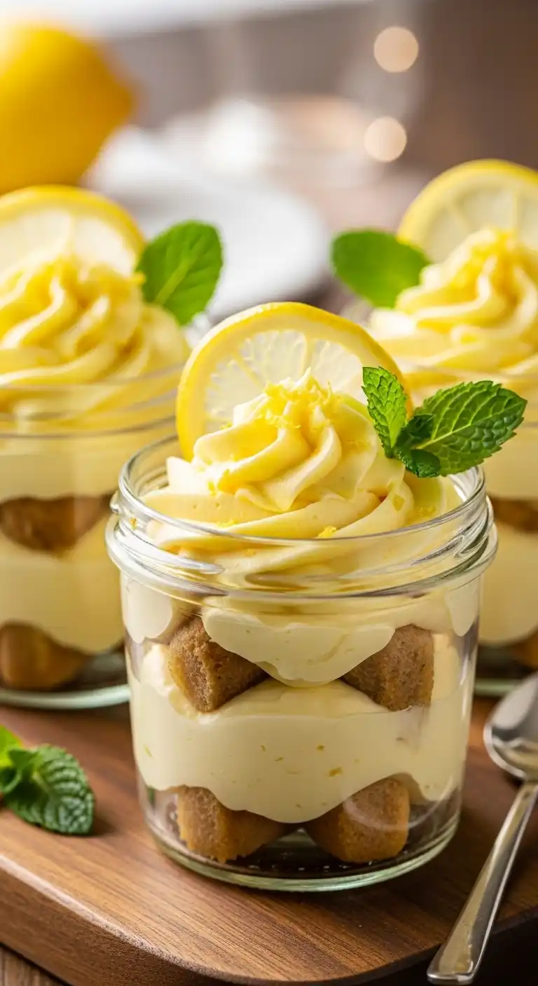 Lemon Tiramisu Cups with Bright Zesty Cream 5 Lemon Tiramisu Cups with Zesty Cream 3