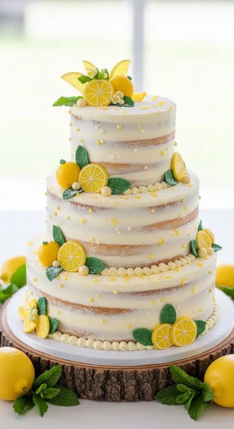 12 Stunning Tiramisu Wedding Cake Ideas That’ll Wow Every Guest 6 Lemon Tiramisu Wedding Cake
