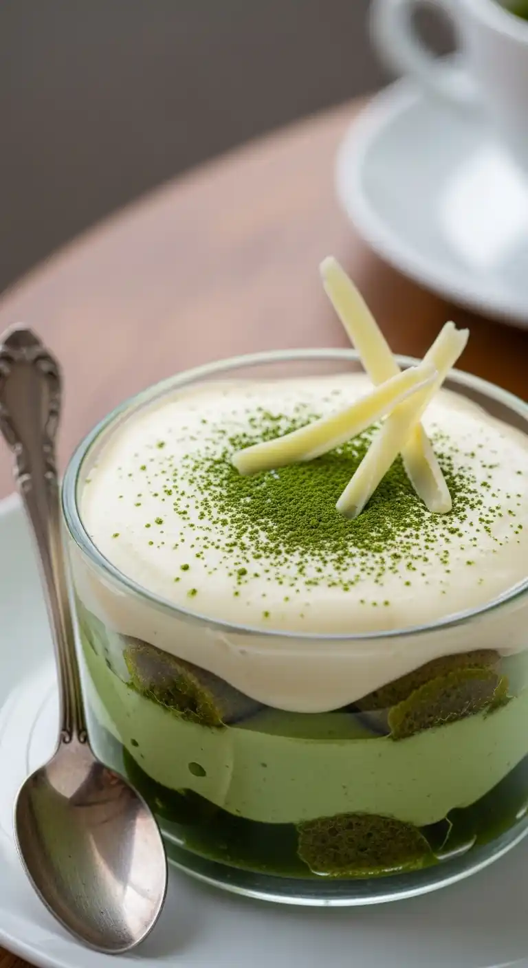 Matcha Tiramisu with Silky White Chocolate Cream 4 Matcha Tiramisu 2