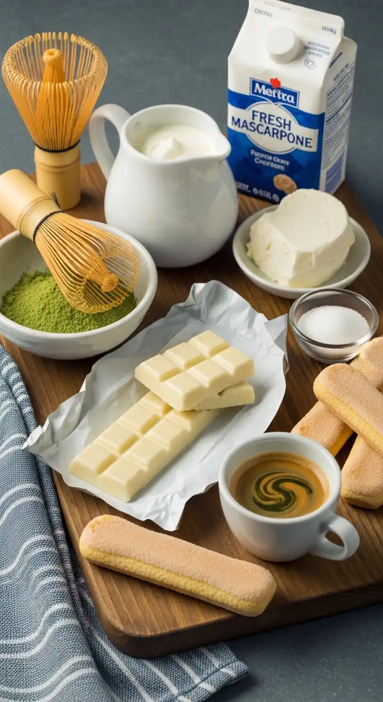 Matcha Tiramisu with Silky White Chocolate Cream 3 Matcha Tiramisu 3