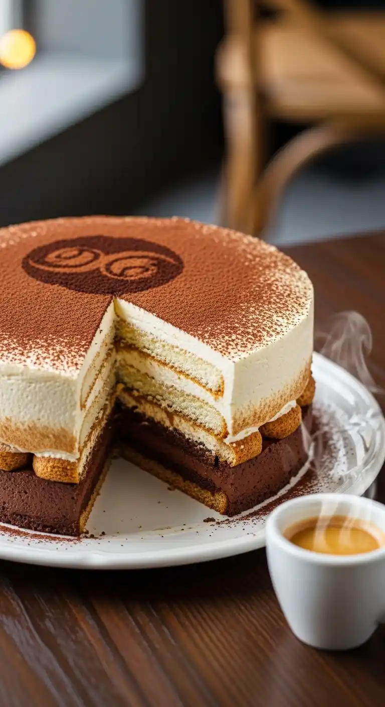 12 Stunning Tiramisu Wedding Cake Ideas That’ll Wow Every Guest 10 _Ombre Tiramisu Cake