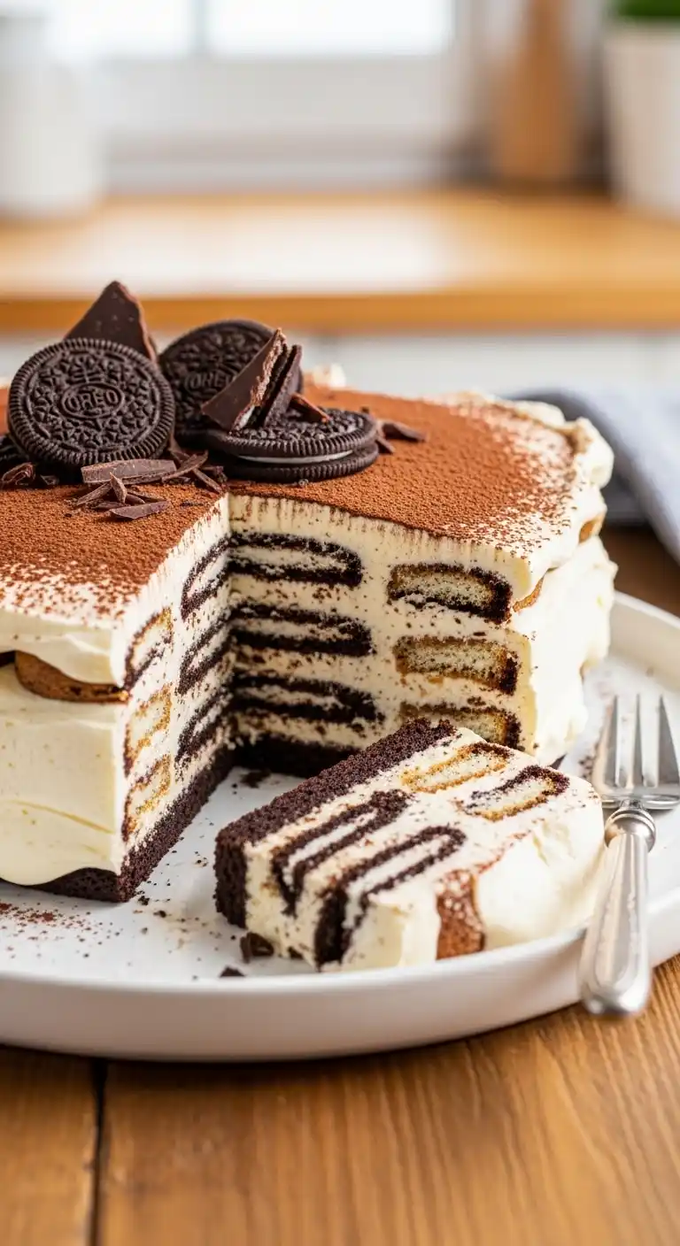 Oreo Tiramisu Icebox Cake: Creamy, Crunchy, Perfect 5 Oreo Tiramisu Icebox Cake3