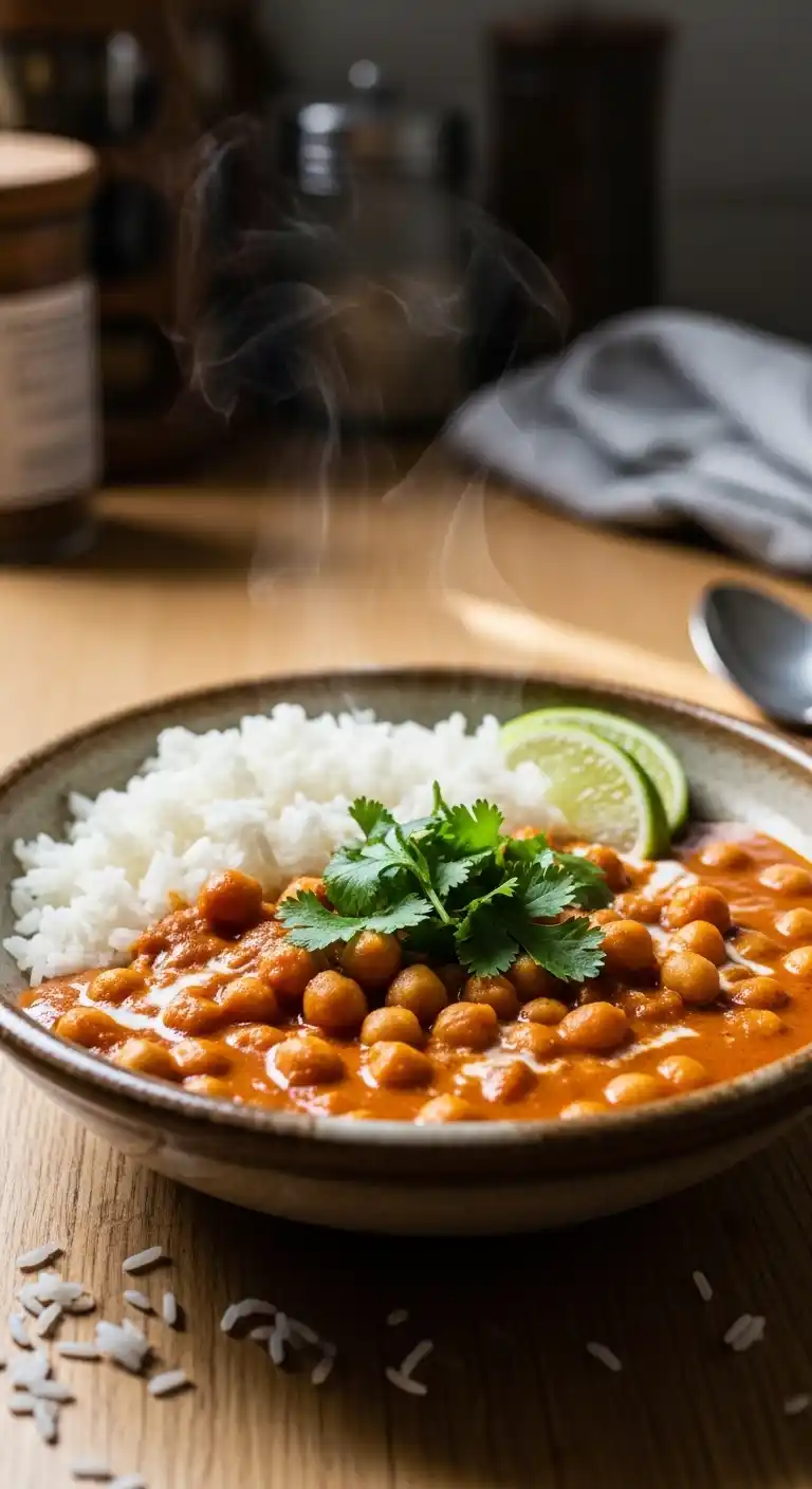 Quick Chickpea Curry with Pantry Staples: Easy One-Pot Dinner 4 Quick Chickpea Curry2