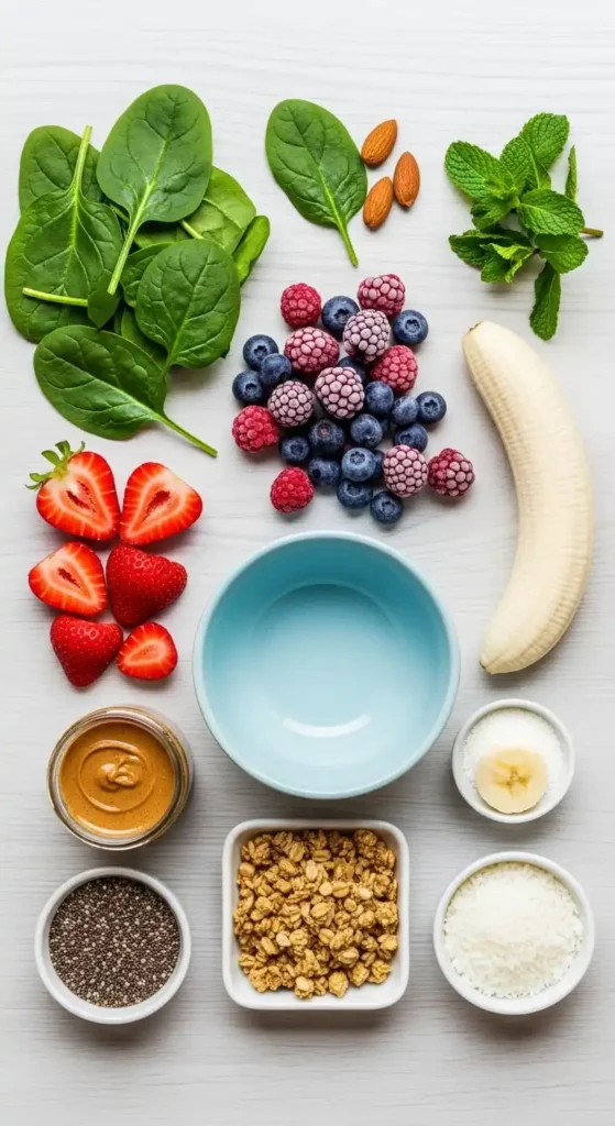 Metabolism-Boosting Smoothie Bowl: Morning Power Burst 3 Smoothie Bowl ingredients