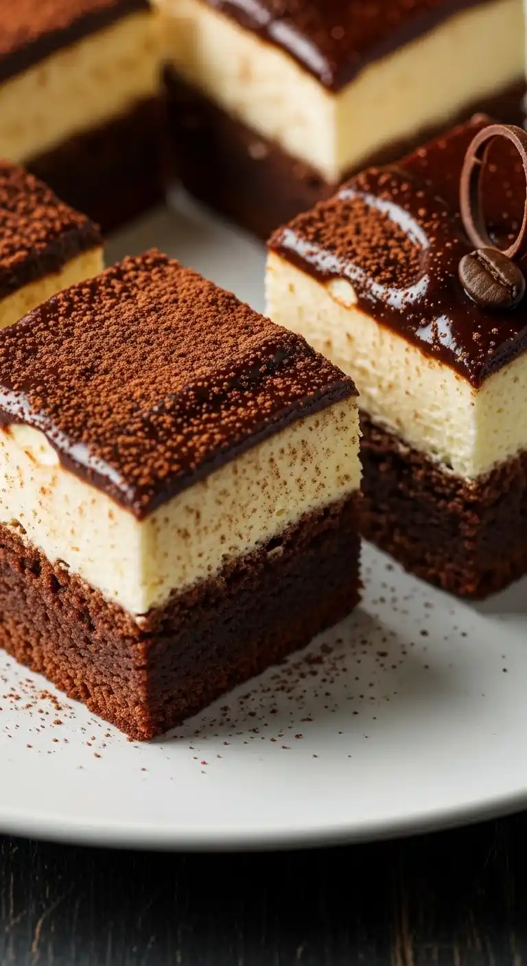 Tiramisu Brownies with Rich Espresso Glaze 5 Tiramisu Brownies with Rich Espresso Glaze4