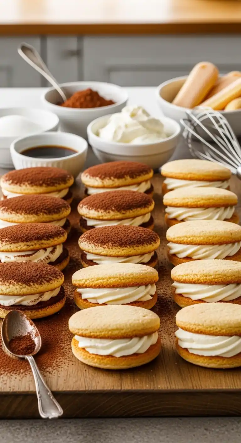 Tiramisu Cookies with Creamy Mascarpone Filling 3 Tiramisu Cookies 3