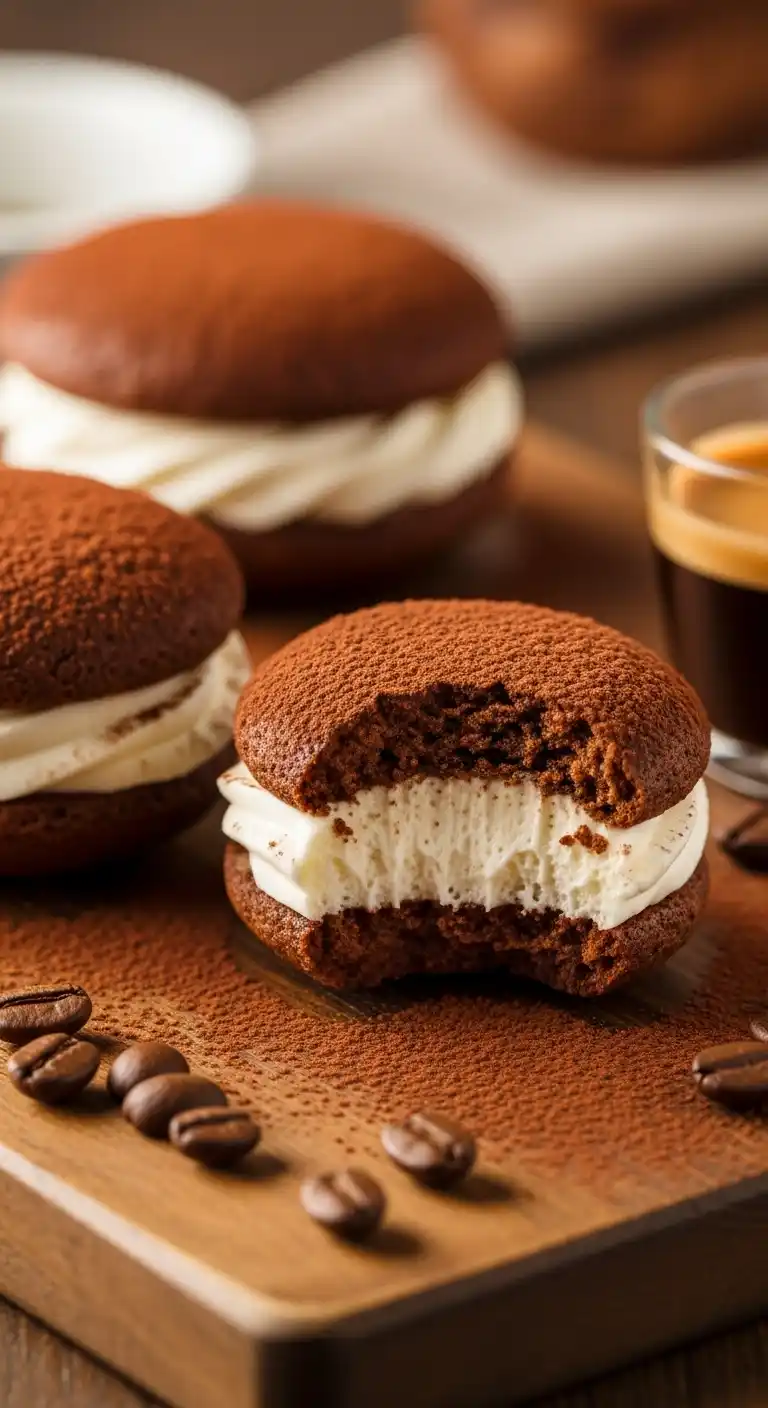 Tiramisu Cookies with Creamy Mascarpone Filling 4 Tiramisu Cookies4