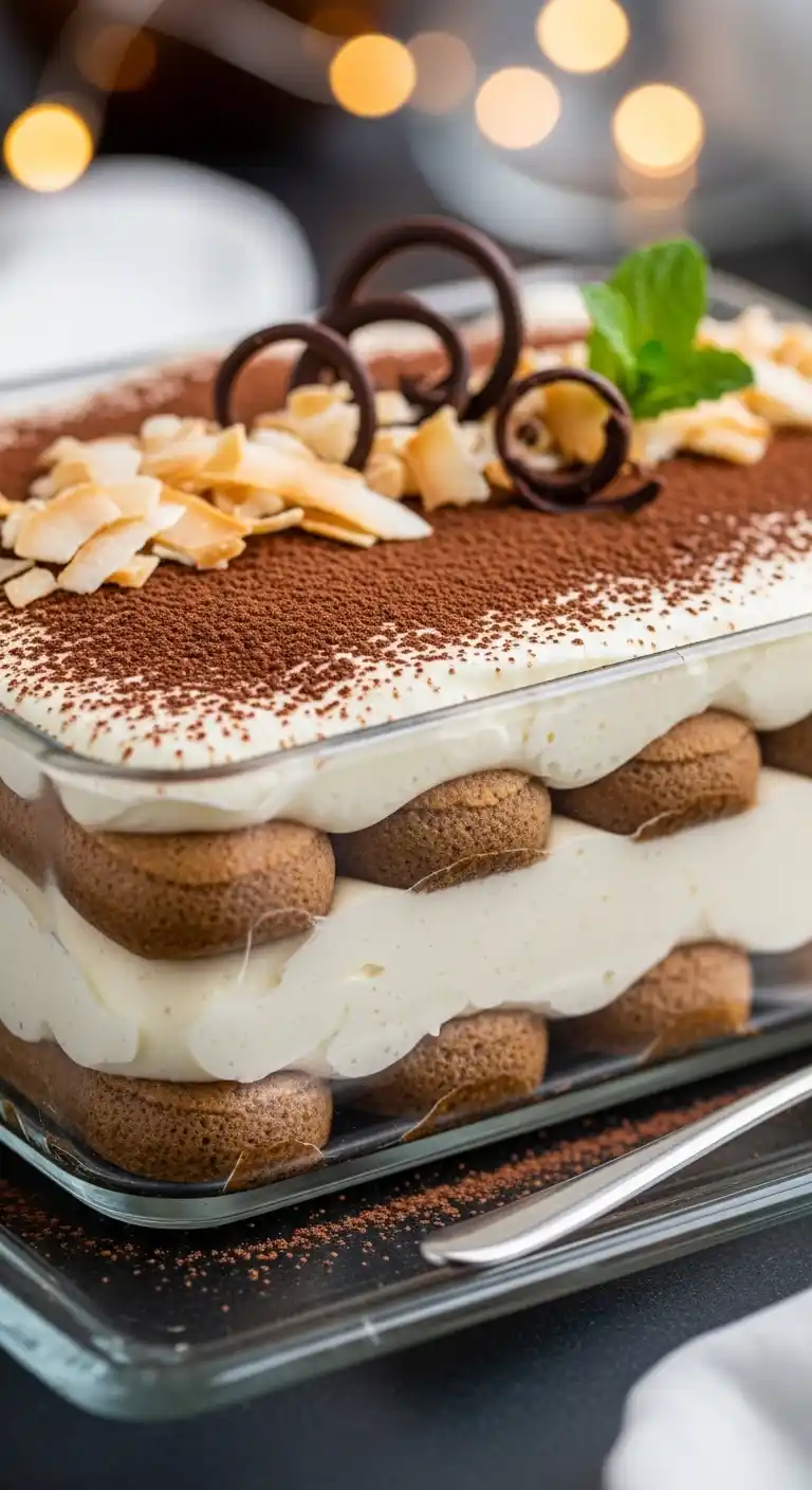 10 Make-Ahead Tiramisu Desserts That’ll Steal the Show at Your Next Party 7 Vegan Coconut Cream Tiramisu