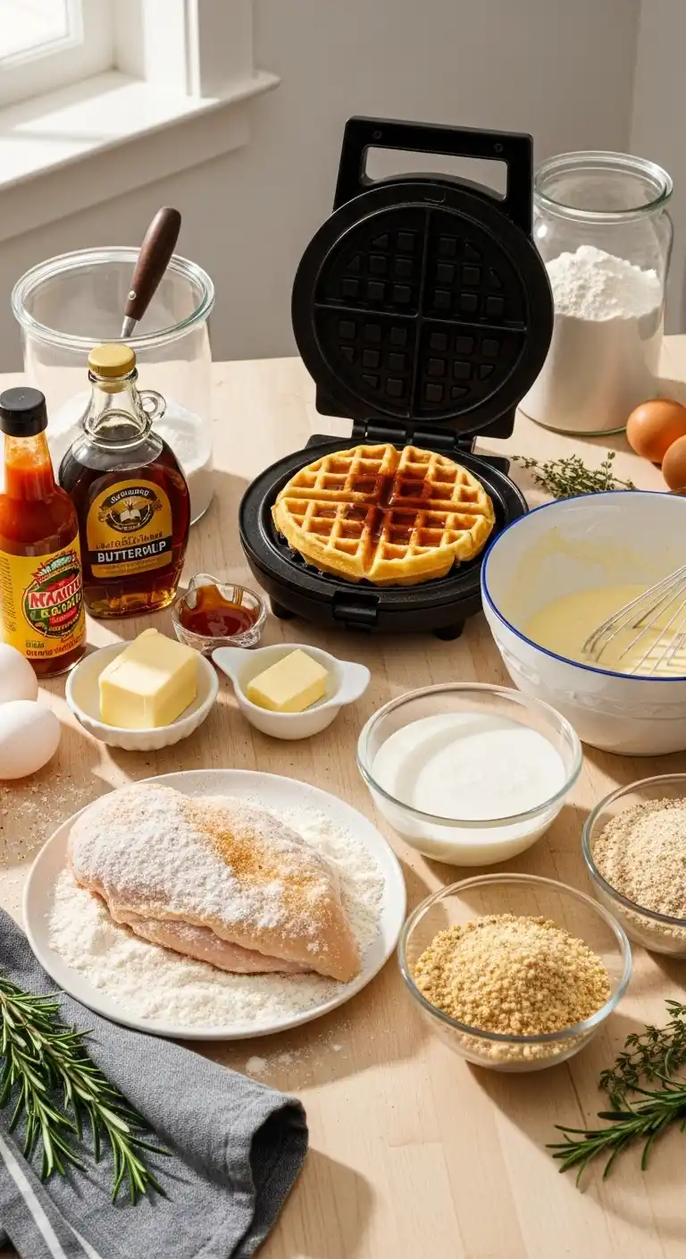 Crispy Chicken Waffle Recipe You’ll Crave 3 chicken with waffles2