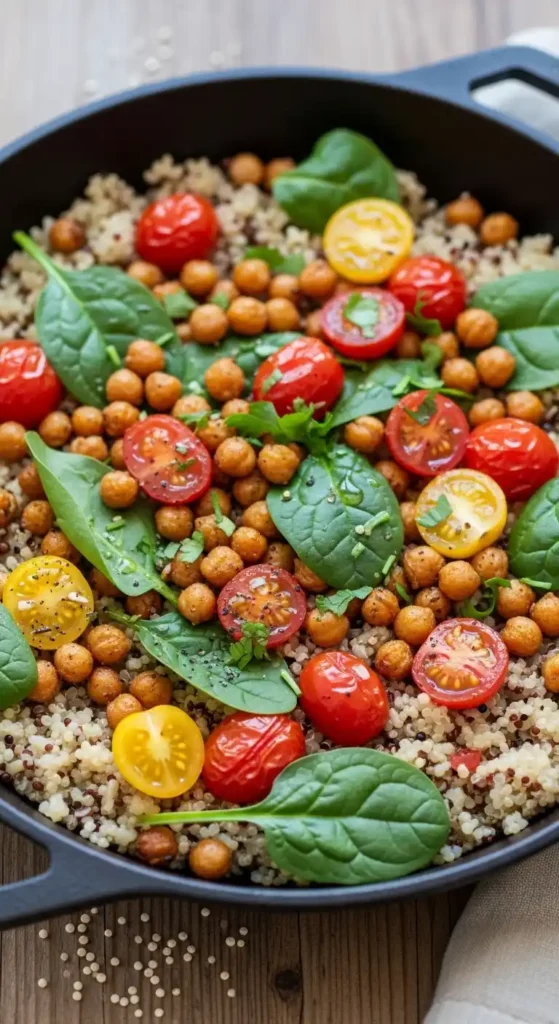 Fast & Flavorful Vegan Meal for Busy Days: Quick One-Pan Delights 4 cup quinoa or brown rice