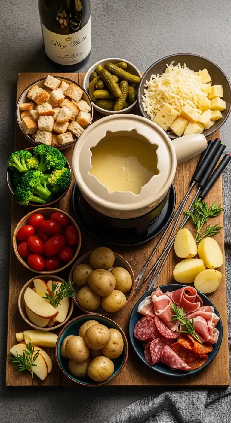 Melted Cheese Magic: Easy Fondue Recipe You’ll Love 3 fondue 4