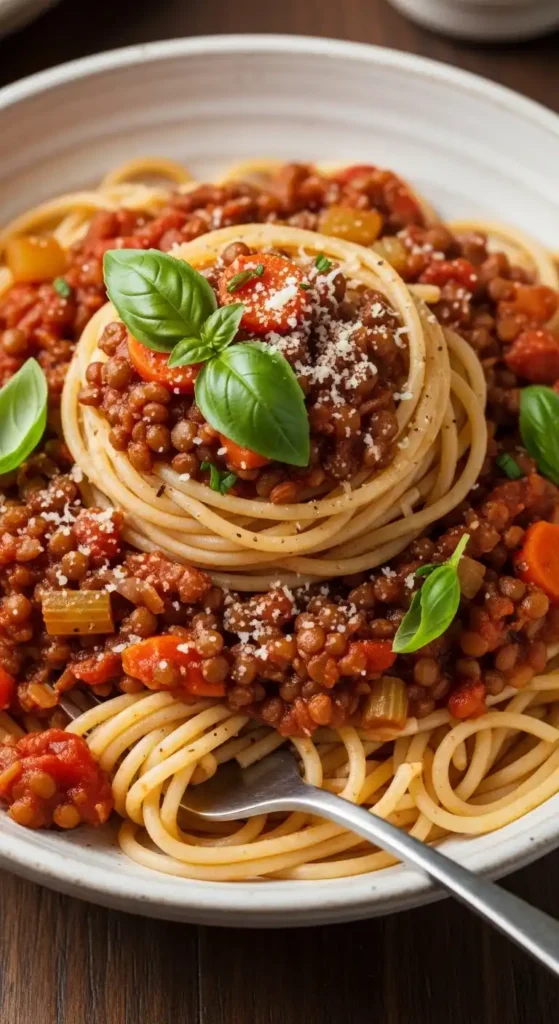Protein-Rich Lentil Bolognese: Weeknight Win 4 lentil bolognese