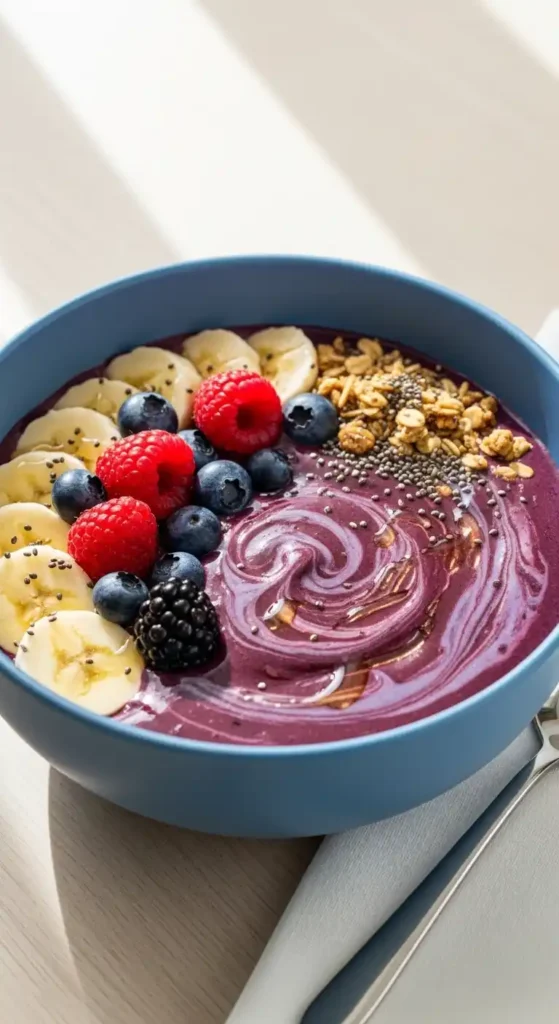 Metabolism-Boosting Smoothie Bowl: Morning Power Burst 5 smoothie bowl served