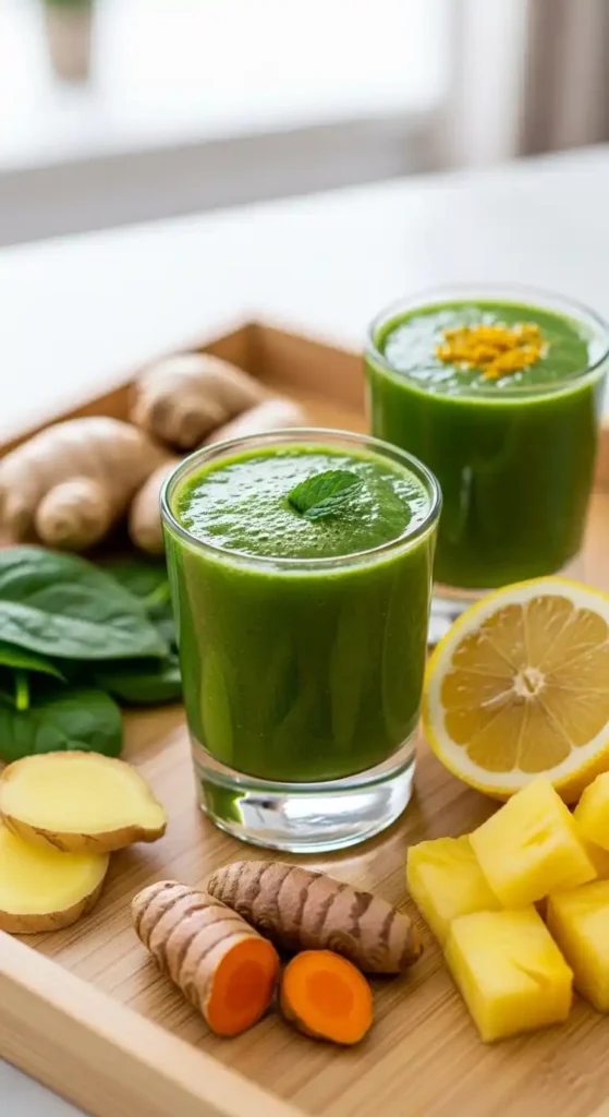 Anti-Inflammatory Detox Smoothie: Glow in Minutes 5 smoothie shots