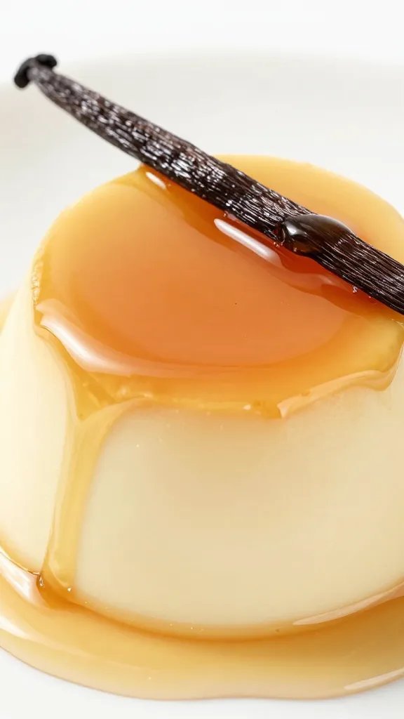 Delicious Maple Cream Pudding Recipe Doors of Comfort 4 Closeup of vanilla bean and maple syrup drizzled over pudding