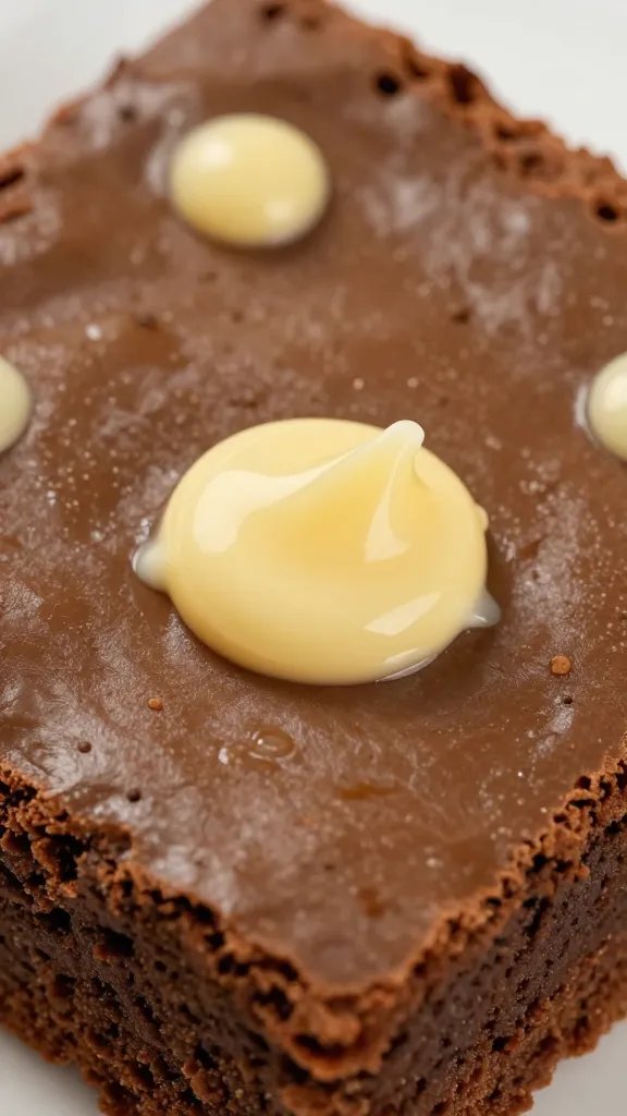 Irresistible Almond Flour Brownies Recipe Secrets 5 Closeup of melted butter droplets on brownie surface, focusing on edges