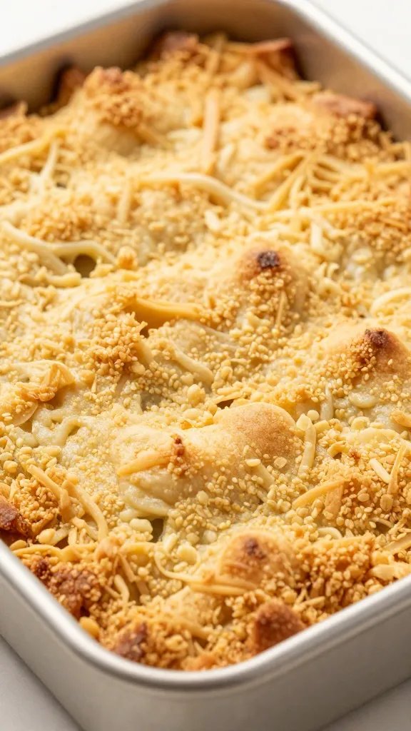 Apple Crisp Recipe: Cozy, Easy, Irresistible Classic 5 Close-up of a golden apple crisp topping on a baking dish