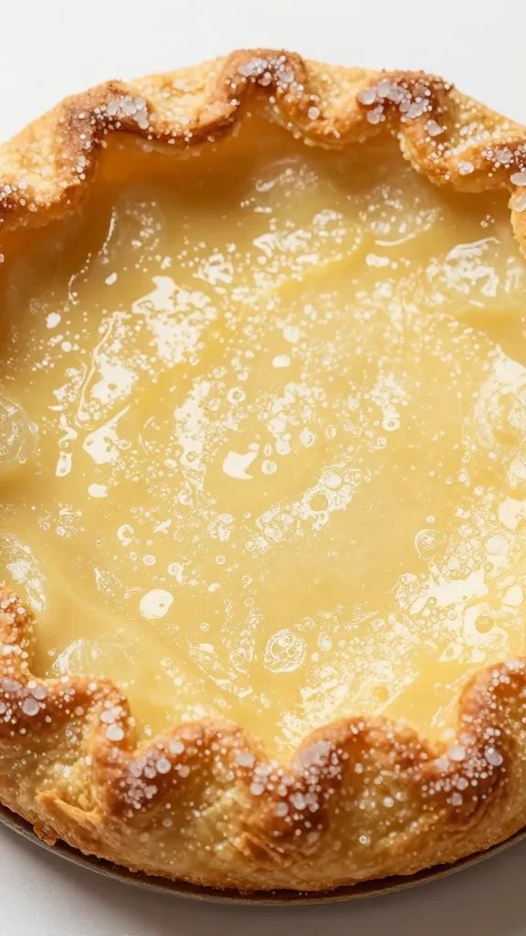 Apple Raspberry Galette: Rustic Perfection in One Bite 5 Closeup: flaky crust rim with sugar sparkles on galette