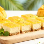 Mango Cheesecake Bars: a Tropical Bite of Bliss 2 Mango Cheesecake Bars: a Tropical Bite of Bliss