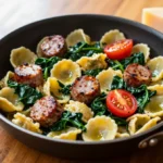 Sausage Spinach Orecchiette: Weeknight Magic 2 Sausage Spinach Orecchiette: Weeknight Magic