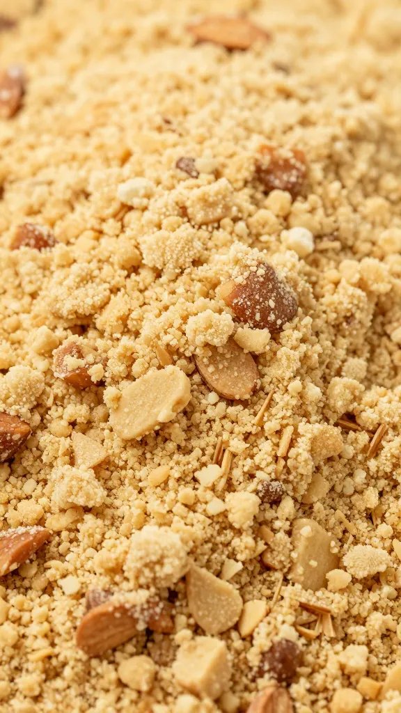 Almond Flour Shortbread Bars Recipe: Crispy, Buttery Delights 5 closeup shot of buttery almond flour shortbread crumb texture